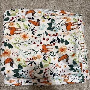 Charisma Orange and Green Animal Floral Bedding Sheets